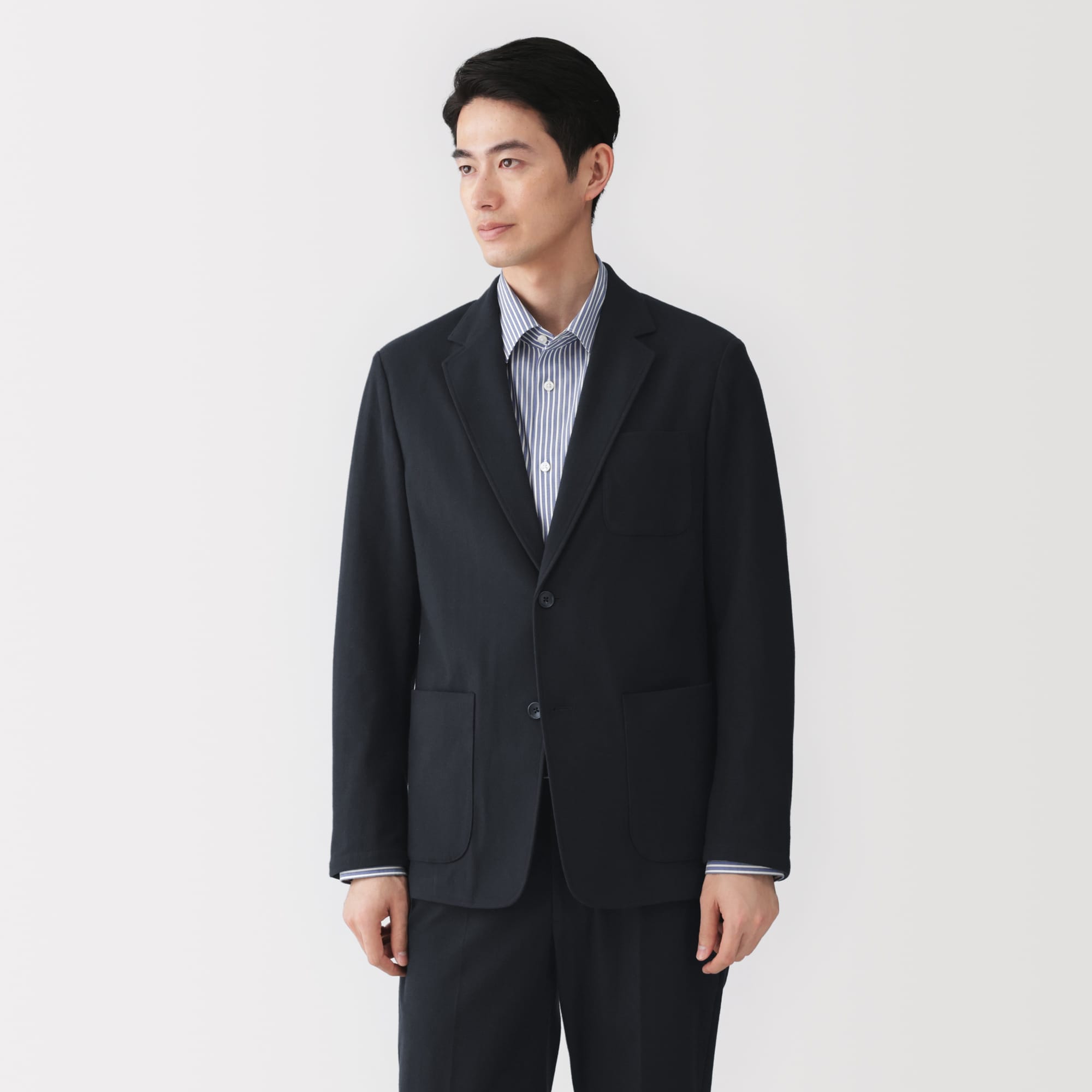 紳士　起毛ストレッチジャケット