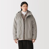 紳士　中わた防風フードジャケット
