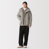 紳士　中わた防風フードジャケット