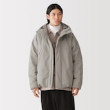 紳士　中わた防風フードジャケット