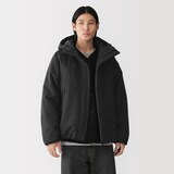 紳士　中わた防風フードジャケット