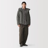 紳士　中わた防風フードジャケット