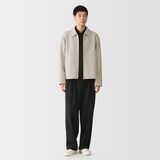紳士　ウール混ダブルフェイスブルゾン