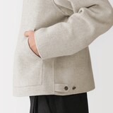 紳士　ウール混ダブルフェイスブルゾン