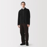 紳士　ウール混ダブルフェイスブルゾン