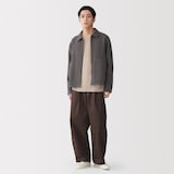 紳士　ウール混ダブルフェイスブルゾン