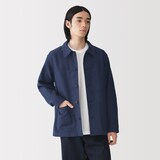 紳士　木の実から作ったカポック混モールスキンカバーオール