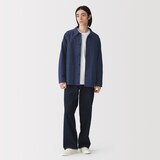 紳士　木の実から作ったカポック混モールスキンカバーオール