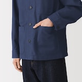 紳士　木の実から作ったカポック混モールスキンカバーオール