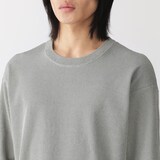 紳士　素材に還るリブ編み長袖ニットＴシャツ
