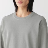 紳士　素材に還るリブ編み長袖ニットＴシャツ