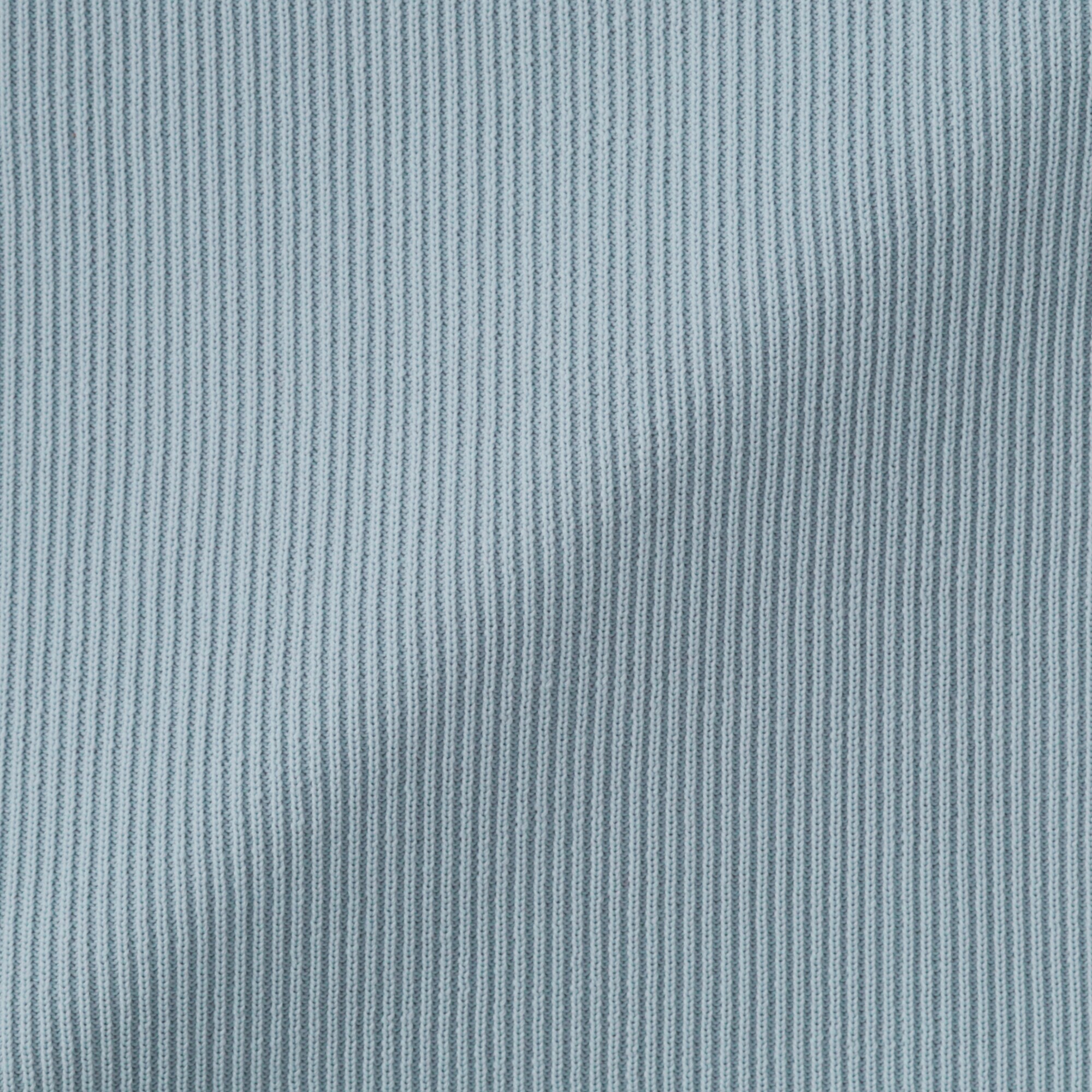 紳士　素材に還るリブ編み長袖ニットＴシャツ