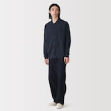 紳士　乾きやすい洗えるニットシャツカーディガン