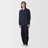 紳士　乾きやすい洗えるニットシャツカーディガン