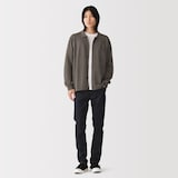 紳士　乾きやすい洗えるニットシャツカーディガン