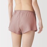 婦人　なめらかサテンフレアショーツ
