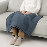 綿　ラインキルトブランケット