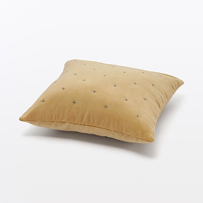 【９月中旬発売予定】コットンベルベットクッションカバー　４３×４３ｃｍ用