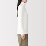 婦人　起毛フライス編みタートルネック長袖Ｔシャツ