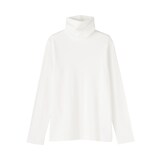 婦人　起毛フライス編みタートルネック長袖Ｔシャツ