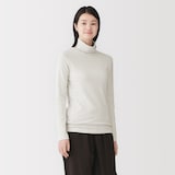 婦人　起毛フライス編みタートルネック長袖Ｔシャツ