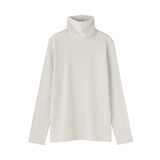 婦人　起毛フライス編みタートルネック長袖Ｔシャツ