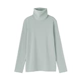 婦人　起毛フライス編みタートルネック長袖Ｔシャツ