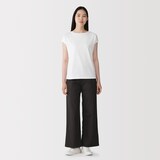 婦人　天竺編みフレンチスリーブＴシャツ（ＶＮ）