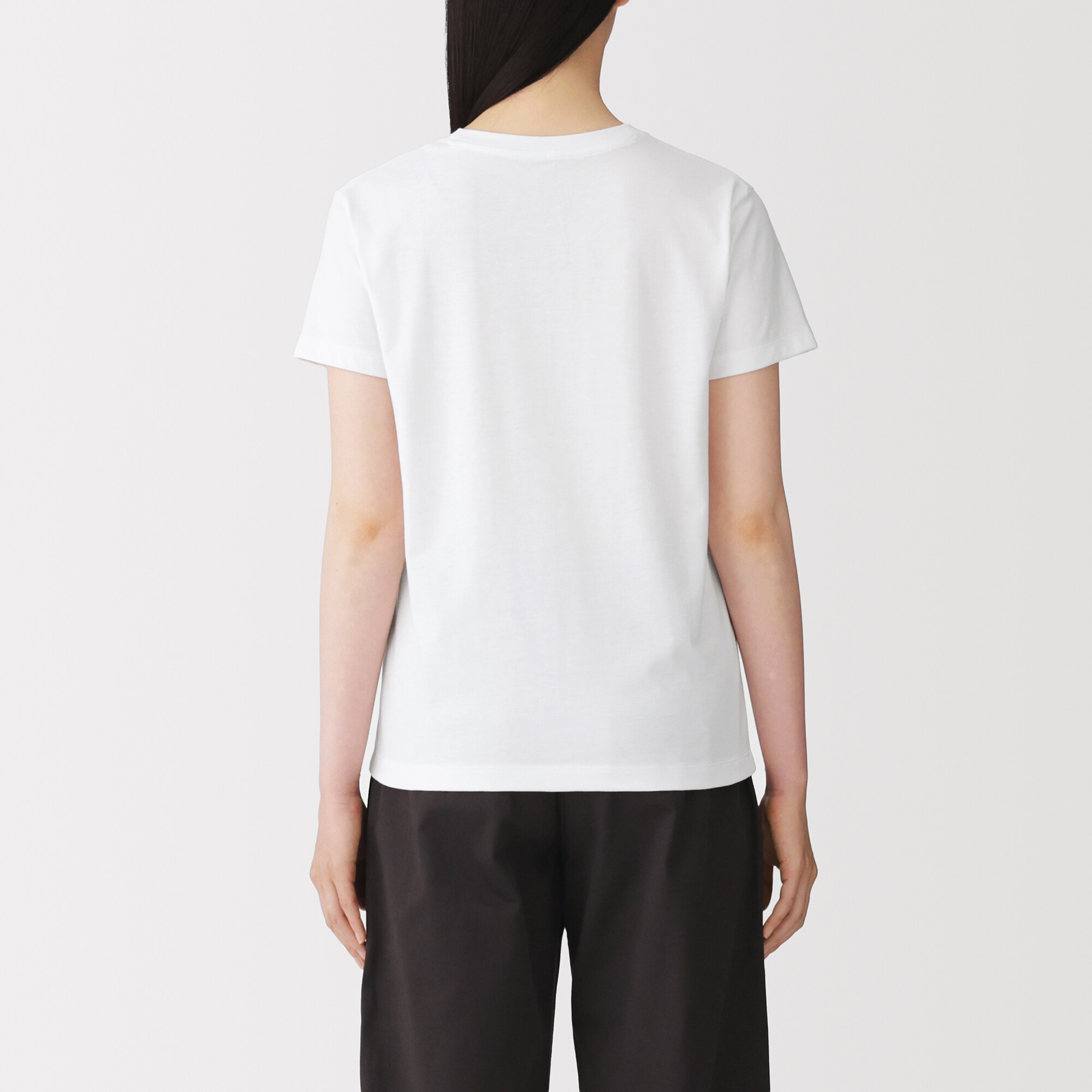 婦人　天竺編みクルーネック半袖Ｔシャツ（ＶＮ）