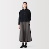 婦人　なめらか天竺編みギャザースカート