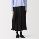 婦人　なめらか天竺編みギャザースカート