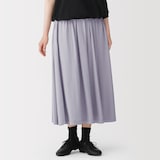 婦人　なめらか天竺編みギャザースカート