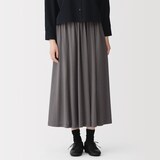 婦人　なめらか天竺編みギャザースカート