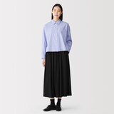 婦人　なめらか天竺編みギャザースカート