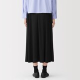 婦人　なめらか天竺編みギャザースカート