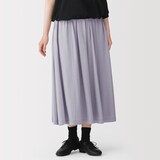 婦人　なめらか天竺編みギャザースカート