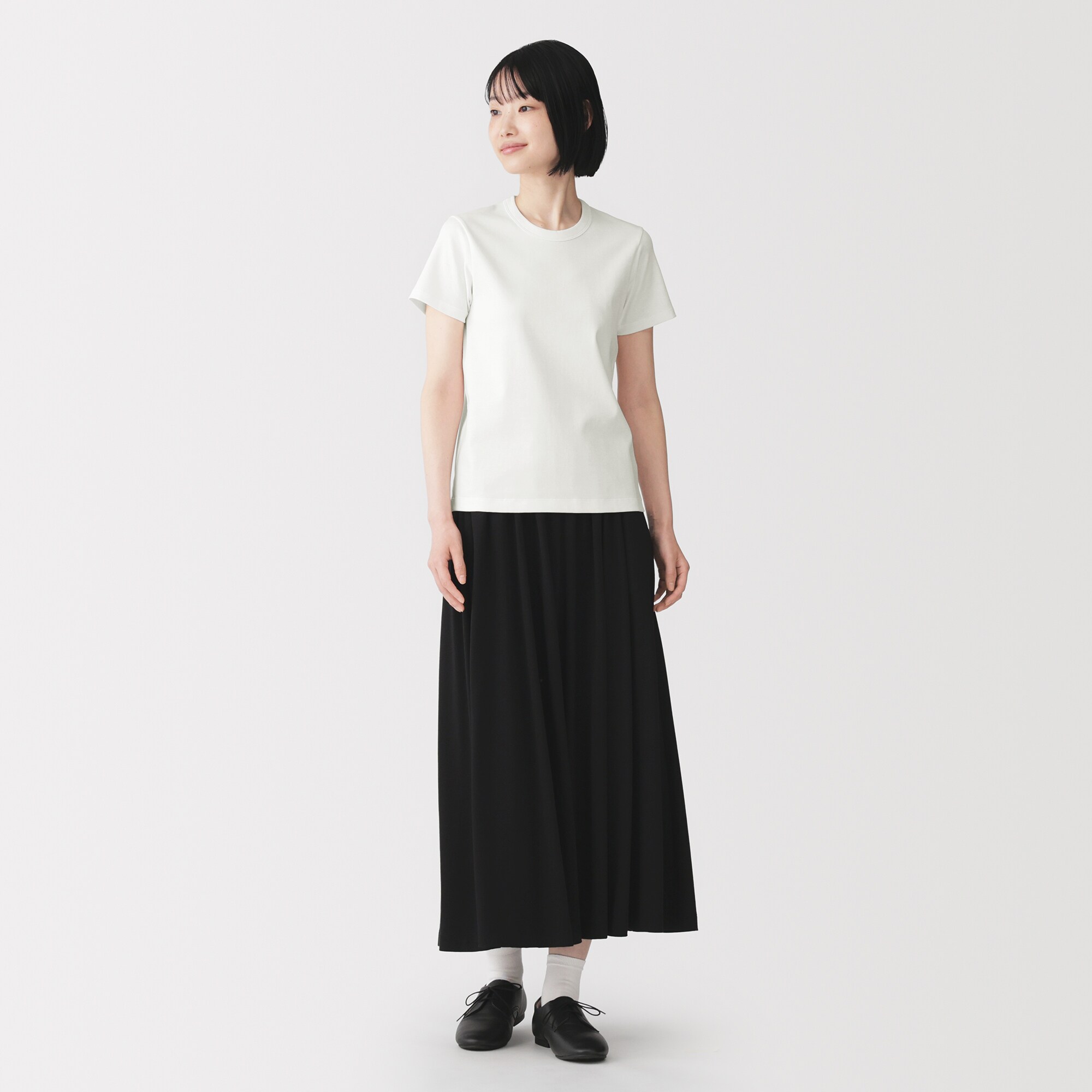 婦人　涼感汗じみしにくいクルーネック半袖Ｔシャツ（ＡＳＥＡＮ）