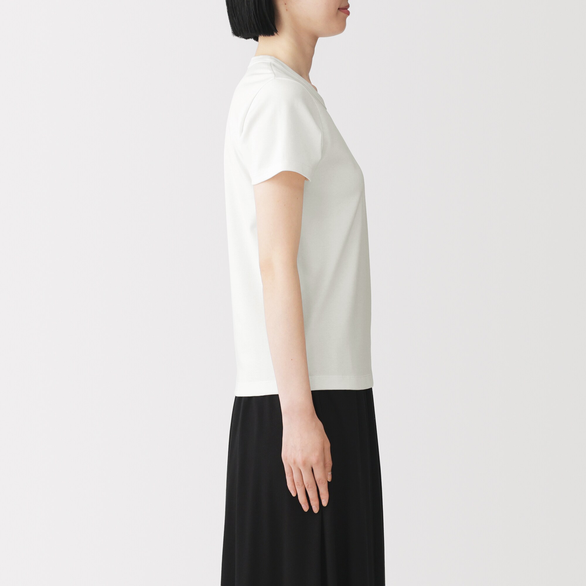 婦人　涼感汗じみしにくいクルーネック半袖Ｔシャツ（ＡＳＥＡＮ）