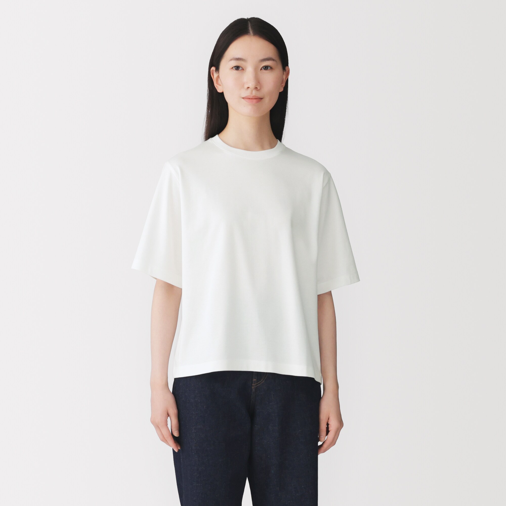 婦人　涼感ＵＶカットクルーネックワイド半袖Ｔシャツ（ＡＳＥＡＮ）