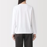 婦人　天竺編みクルーネック長袖Ｔシャツ