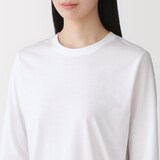 婦人　天竺編みクルーネック長袖Ｔシャツ