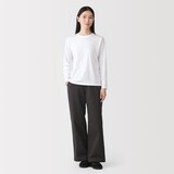 婦人　天竺編みクルーネック長袖Ｔシャツ