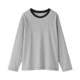 婦人　天竺編みクルーネック長袖Ｔシャツ