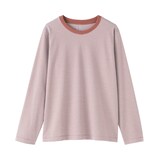 婦人　天竺編みクルーネック長袖Ｔシャツ