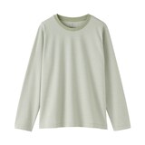 婦人　天竺編みクルーネック長袖Ｔシャツ