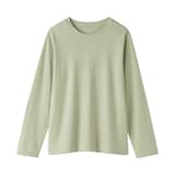 婦人　天竺編みクルーネック長袖Ｔシャツ