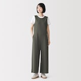 婦人　スムースポンチジャンプスーツ