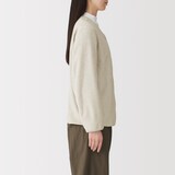 婦人　素材に還るフリースカーディガン