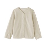 婦人　素材に還るフリースカーディガン