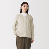婦人　素材に還るフリースカーディガン
